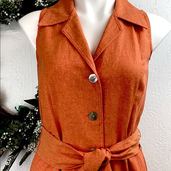 Coldwater Creek Button Down Tea length Dress - Picture 2 of 7